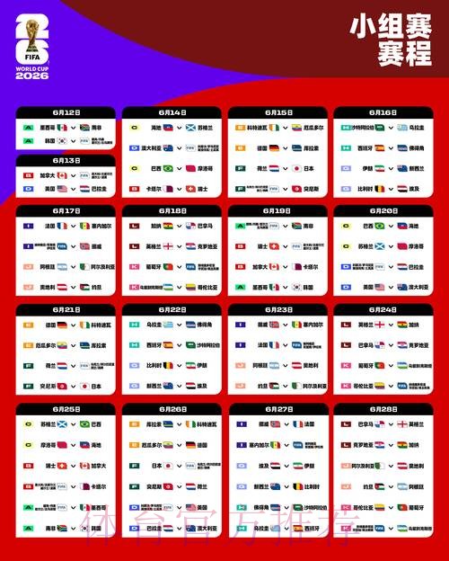 详解2026世界杯比赛时间安排，了解赛程更精彩